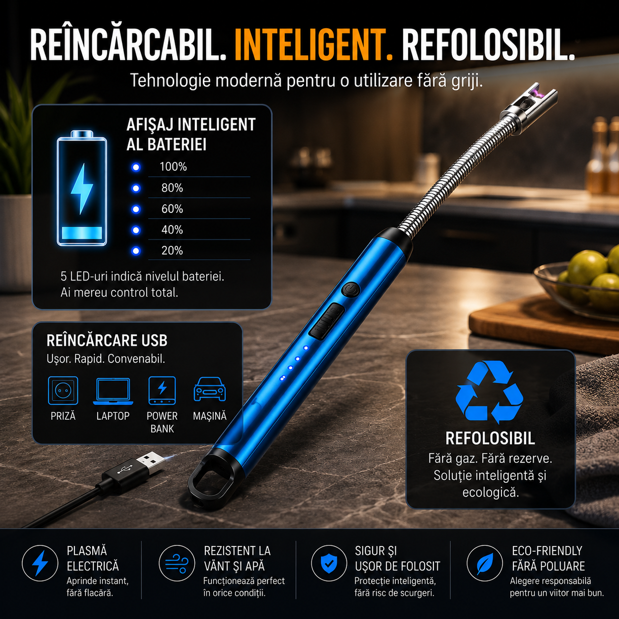 FlexVolt - Aprinzator Flexibil cu Plasma Electrica